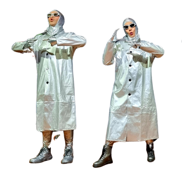 Actores profesionales en funciones de teatro educativo para colegios Actores profesionales interpretando en una función de teatro educativo para colegios